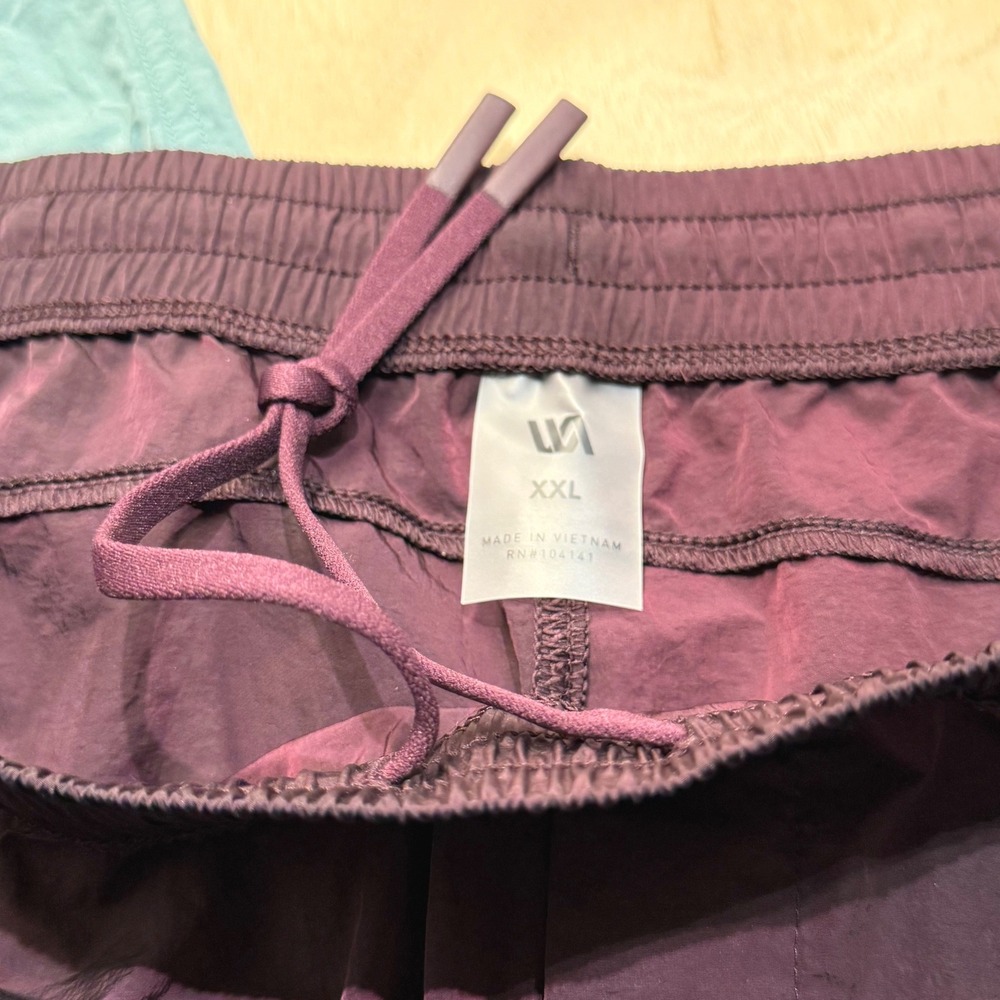 (2) NEW VRST Mens All-In Unlined 7" Shorts XXL Aqua Burgundy UPF 50+ Two Pack - Picture 7 of 11